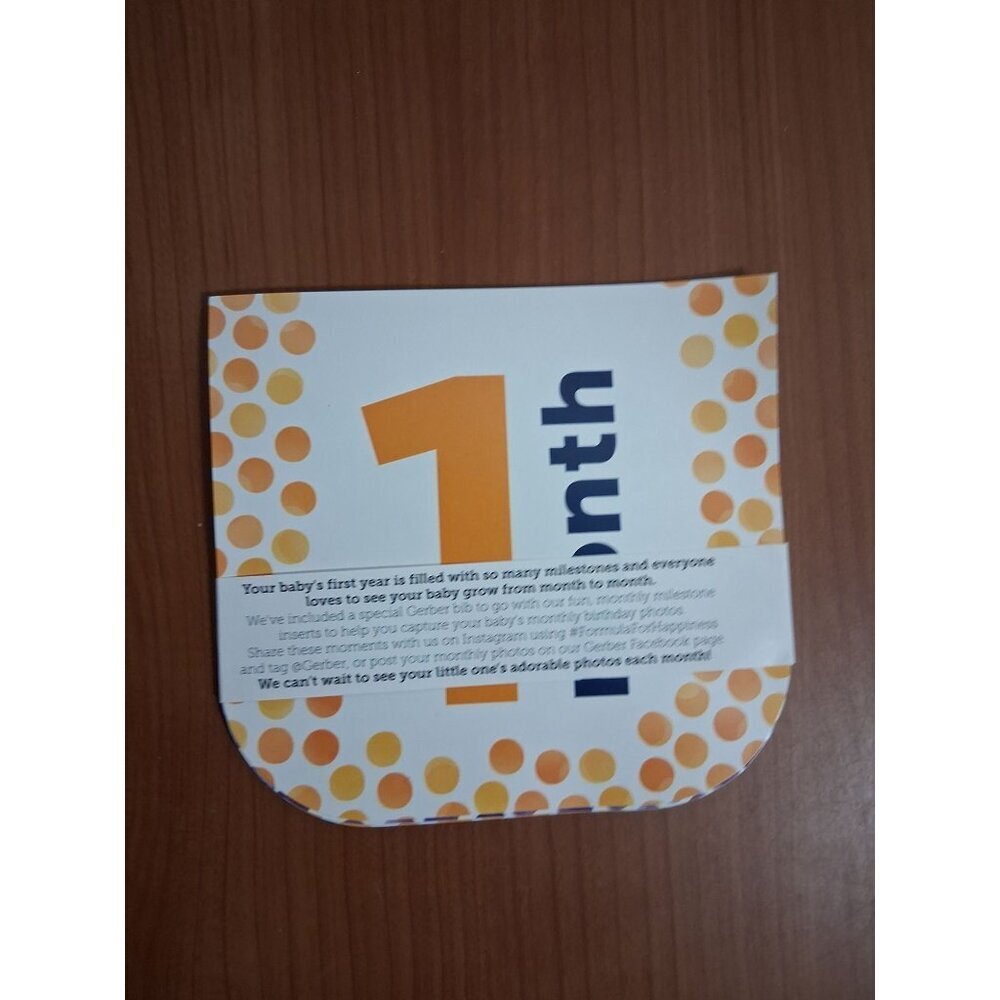 Baby's First Year Belly Milestone Cards Months 1-12 Unisex